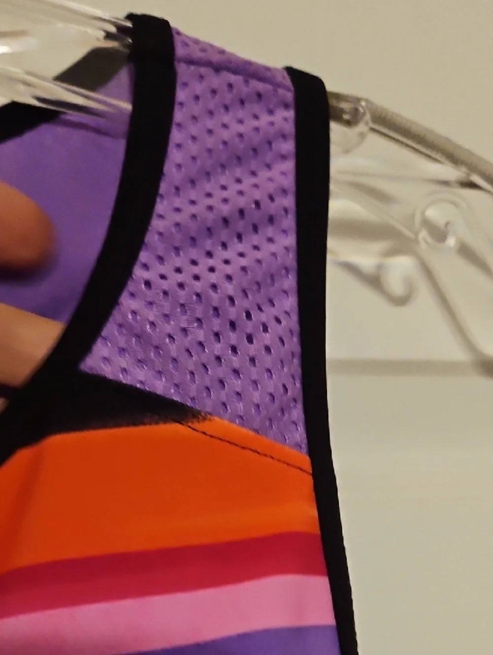 ZeroXposur Striped One-Piece Swimsuit in Orange, Pink & Purple - Picture 6 of 12